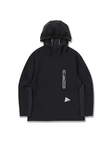 And Wander Cool Touch Pocket Hoodie Black sur le site 