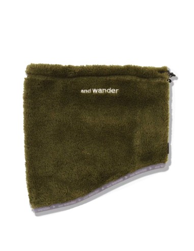 And Wander High Loft Fleece Neck Warmer Khaki commande en ligne