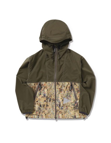 And Wander Pertex Printed Wind Jacket Beige acheter