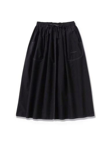 And Wander Womens C/N Rip Skirt Black pas cher 