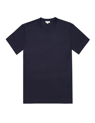 Sunspel Relaxed Fit Heavyweight Supima Cotton T‑Shirt Navy Venez découvrir notre 