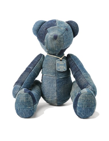 RRL by Ralph Lauren Limited-Edition Denim Patchwork Bear Indigo Denim ou a consommer sur place