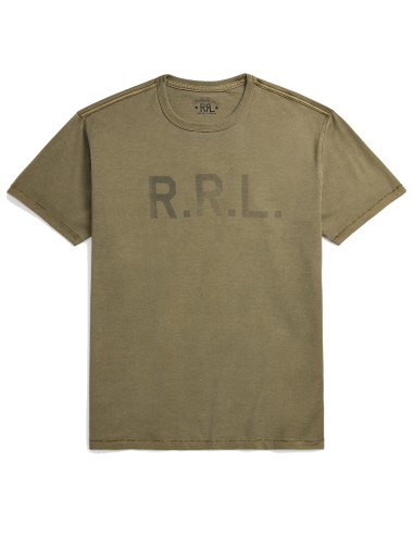 RRL By Ralph Lauren S/S Graphic T Shirt New Olive sur le site 