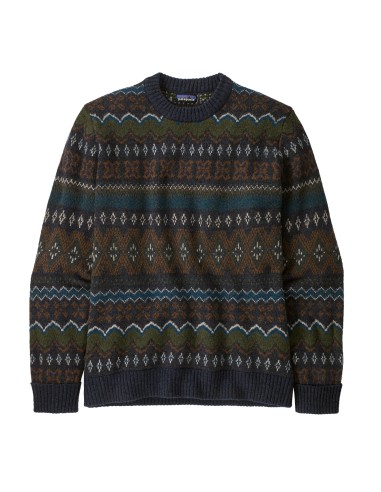 Patagonia Recycled Wool-Blend Sweater Helmsman / Smolder Blue pas cher chine