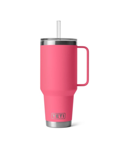 YETI Rambler 35oz Straw Mug Tropical Pink pas cher