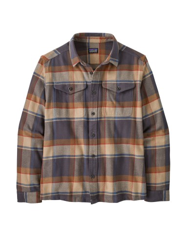 Patagonia Fjord Flannel Shirt Sunrise Ridge / Forge Grey ou a consommer sur place