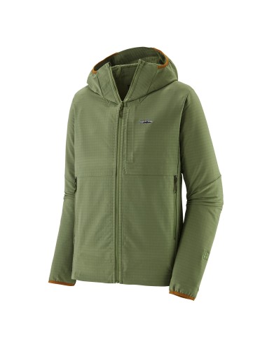 Patagonia R1 TechFace Fitz Roy Trout Hoody Terrain Green en stock