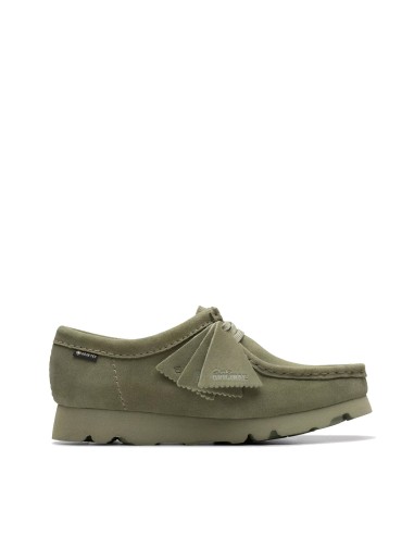 Clarks Originals Womens Wallabee GTX Shoe Khaki / Green Suede l'évolution des habitudes 