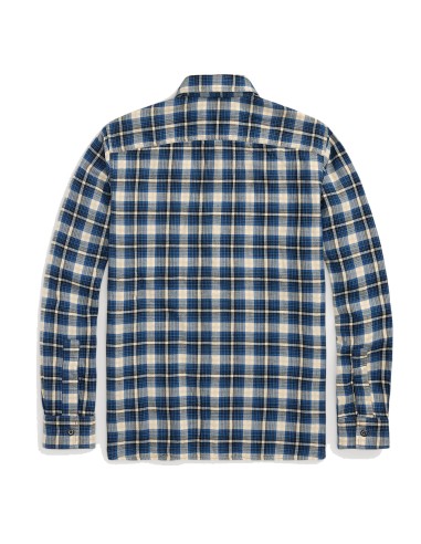 RRL by Ralph Lauren Plaid Double-Faced Workshirt Blue Multi vous aussi creer 