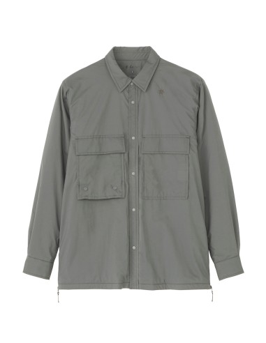 Goldwin Pertex Double Cloth Field Warm Shirt Shadow Gray vous aussi creer 