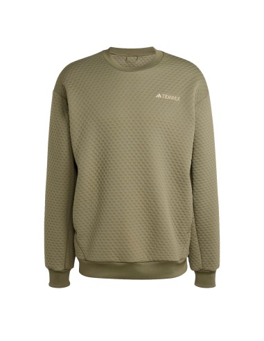 Adidas Terrex Xploric Crewneck Sweatshirt Olive Strata prix pour 