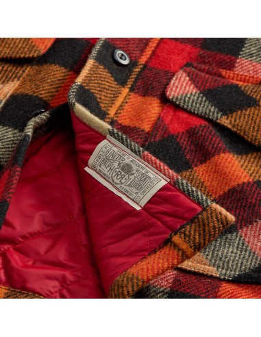 RRL by Ralph Lauren Checked Wool Overshirt Red / Orange Multi Comparez plus de prix