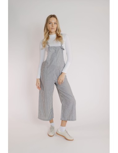 Eiffel Jumpsuit in Black-White Stripe online