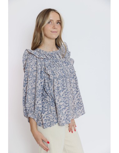 Anise Blouse in Almond Floral ouvre sa boutique