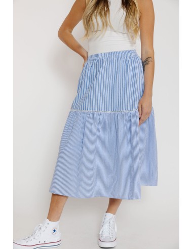 Gravity Skirt in Blue Stripe pas cher 