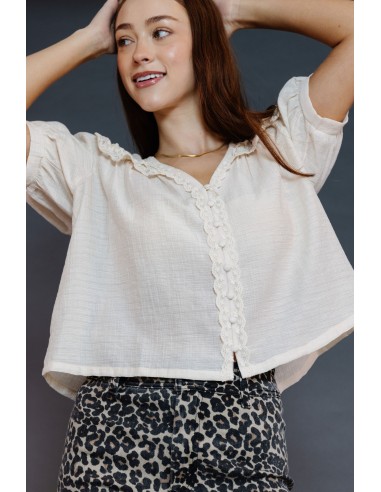 Marnie Blouse in Cream livraison gratuite