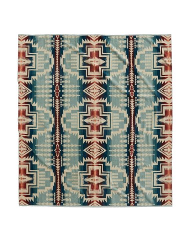 Pendleton Jacquard Towel For Two Silver Blue Harding Star en ligne