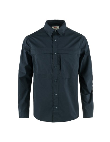 Fjallraven Abisko Trail Shirt LS Dark Navy Les magasins à Paris