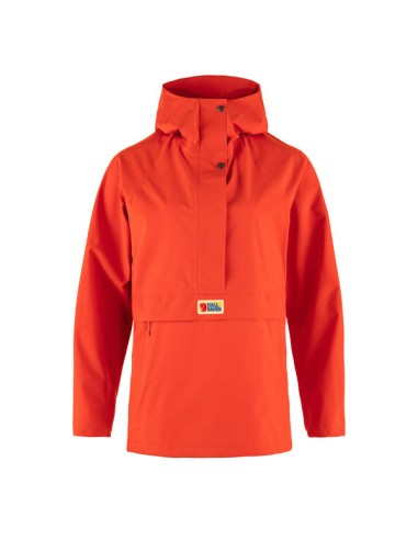 Fjallraven Womens Vardag Hydratic Anorak Flame Orange brillant des détails fins